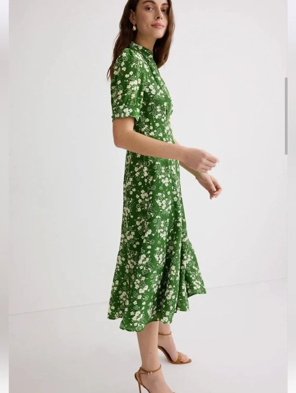 L.K. BENNETT SILK SOPHIE WILDFLOWER DRESS SIZE 8 MSRP $675 - Picture 3 of 10